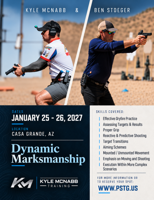 Dynamic Marksmanship, Casa Grande, AZ, January 25–26, 2027