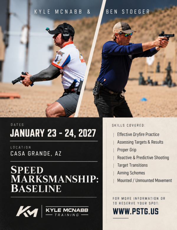 Speed Marksmanship Baseline, Casa Grande, AZ, January 23–24, 2027