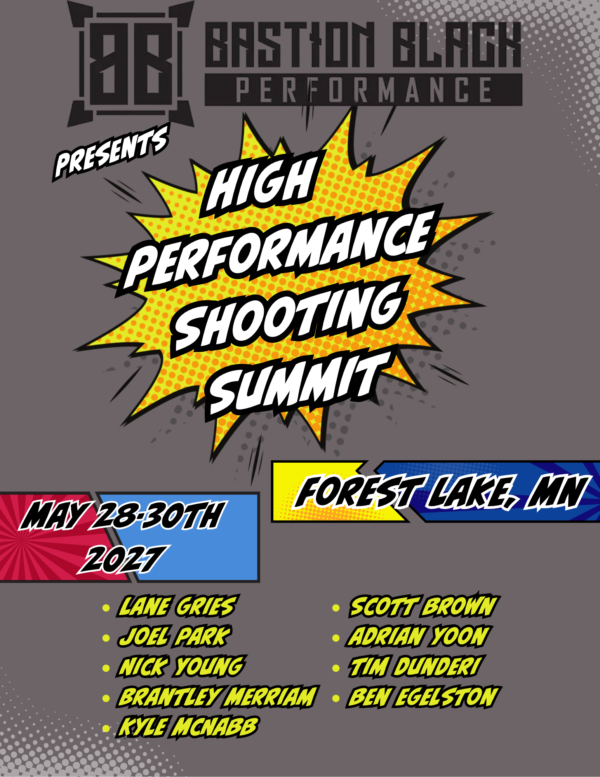 High Performance Shooting Summit, Forest Lake, MN, May 28–30, 2027